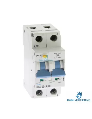 Eaton pkp42-20/2/c/003 disyuntor de corriente residual 2p 20a 0,03-ac 4,5ka